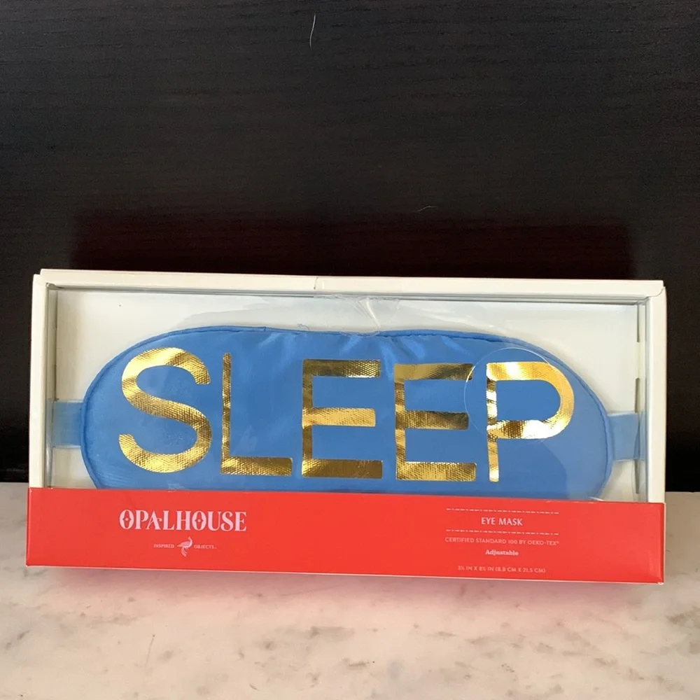 Opalhouse Adjustable Eye Mask with Message “SLEEP”